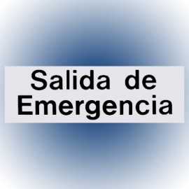 LETRERO SALIDA DE EMERGENCIA 7.6x22.8 cm. HY-KO - Envío Gratuito