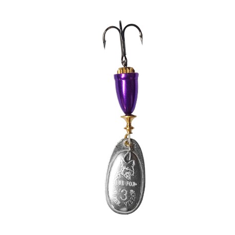 CEBO DE PESCA CUCHARITA SPINNER  MORADO VIBRAX - Envío Gratuito